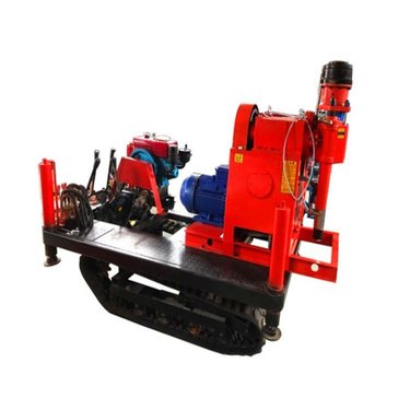 煤矿用履带式全液压坑道钻机 地质勘探打孔注浆一体机 移动灵活